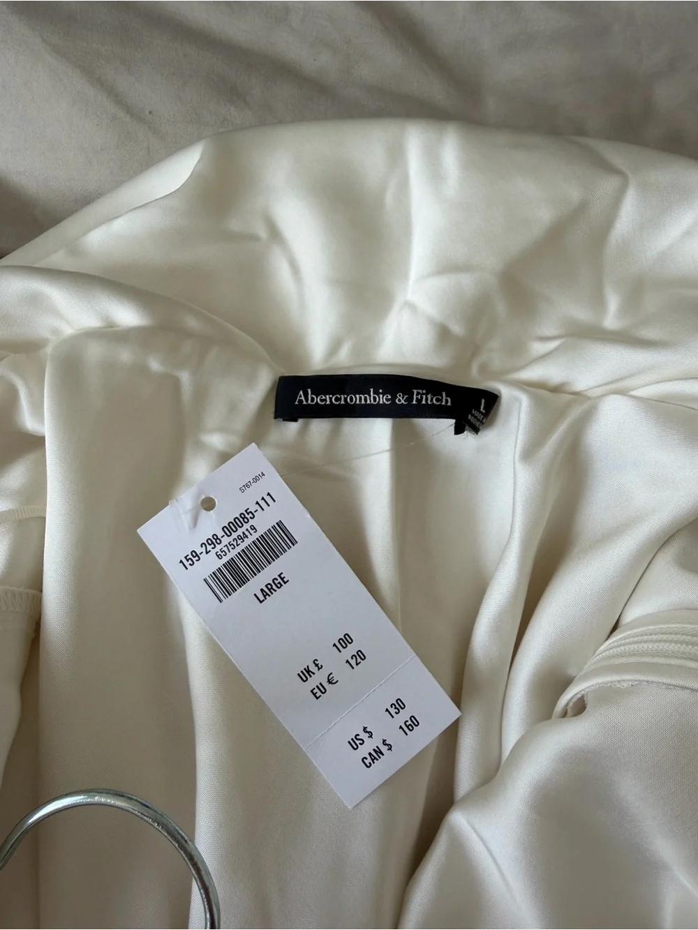Abercrombie & Fitch Cream Maxi Dress